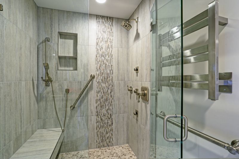 Shower with Built-in Bench